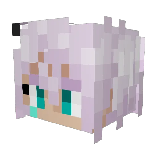 Akagorath Minecraft avatar head, 3D render