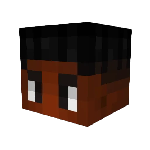 Akah1t0 Minecraft avatar head, 3D render