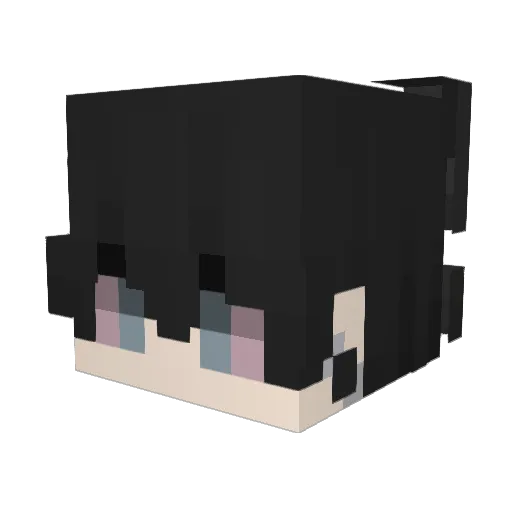 Akaitos_ Minecraft avatar head, 3D render