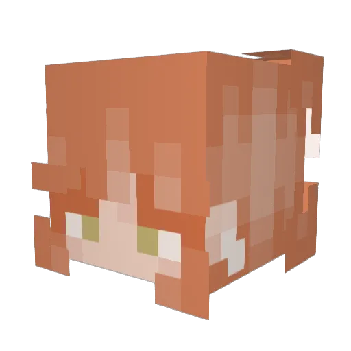 Akalie0 Minecraft avatar head, 3D render