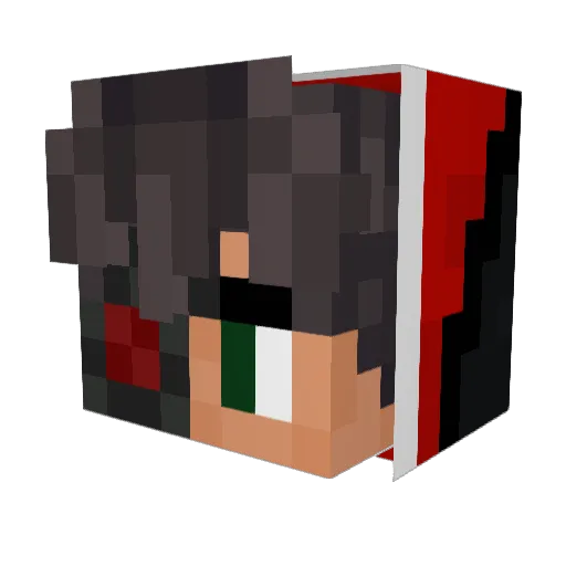 Akaloush Minecraft avatar head, 3D render