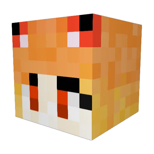 Akame15 Minecraft avatar head, 3D render