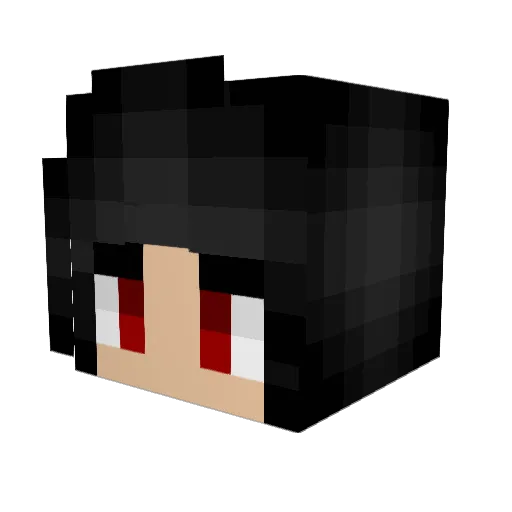 Akame_wolf Minecraft avatar head, 3D render