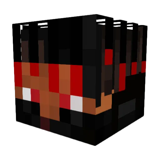 Akande1 Minecraft avatar head, 3D render
