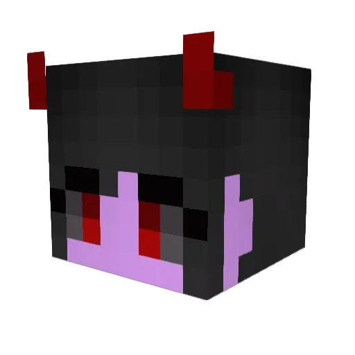 Akane01203 Minecraft avatar head, 3D render