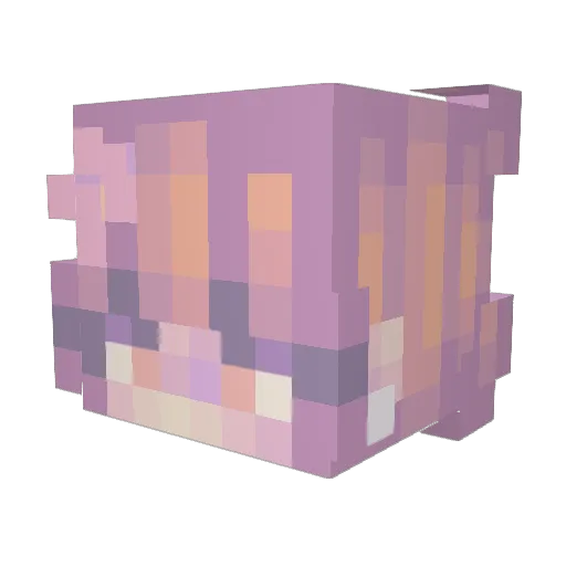 Akane24o Minecraft avatar head, 3D render