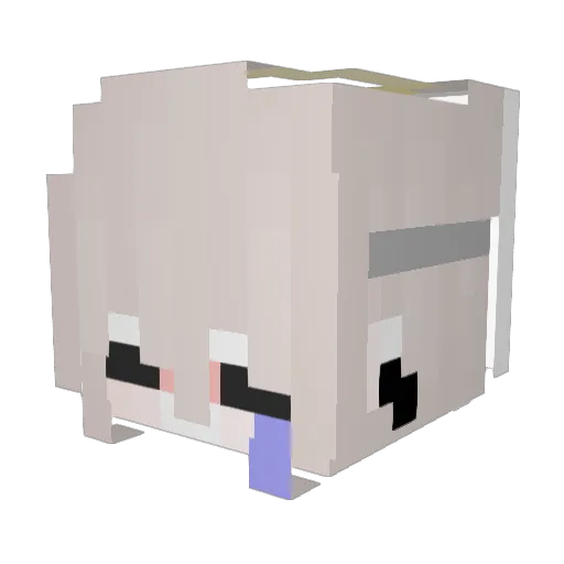 AkaneReaper Minecraft avatar head, 3D render