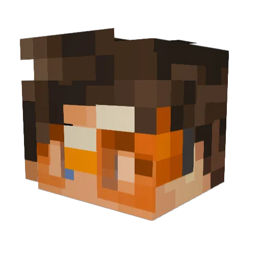 Akaneeee0310 Minecraft avatar head, 3D render