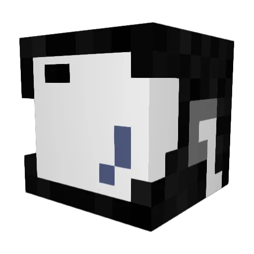 Akanoya Minecraft avatar head, 3D render