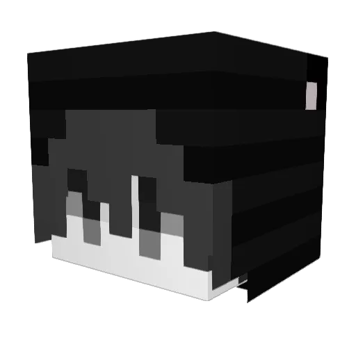 AkarSoLazy Minecraft avatar head, 3D render