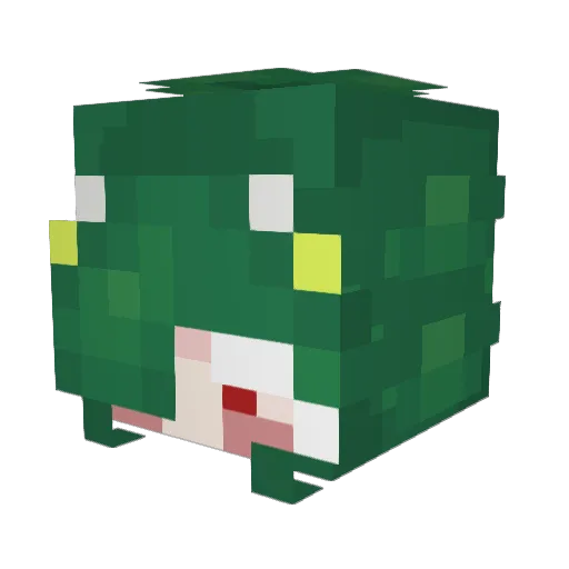 Akari_love Minecraft avatar head, 3D render
