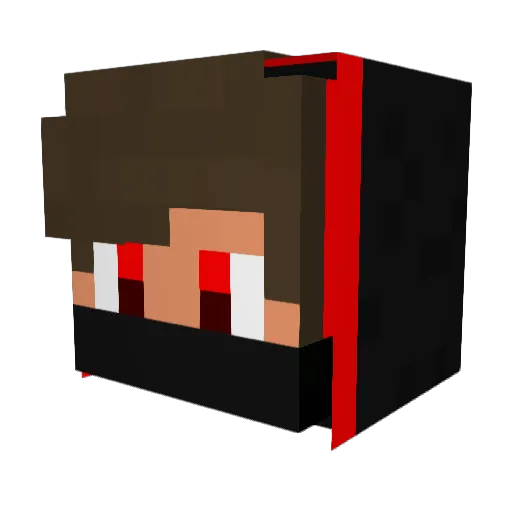 Akari_zl Minecraft avatar head, 3D render