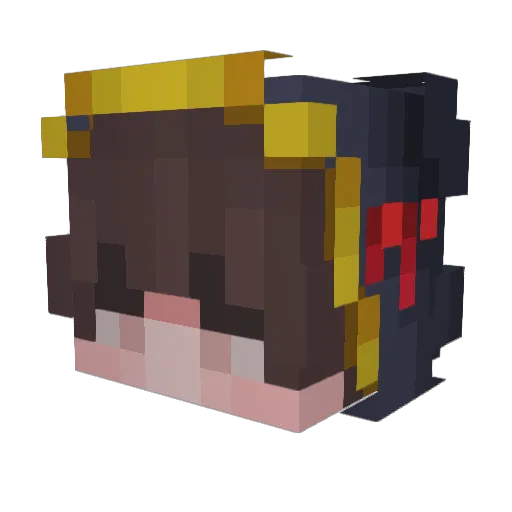 Akaris_Rin Minecraft avatar head, 3D render
