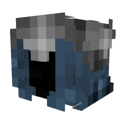 Akariyu Minecraft avatar head, 3D render