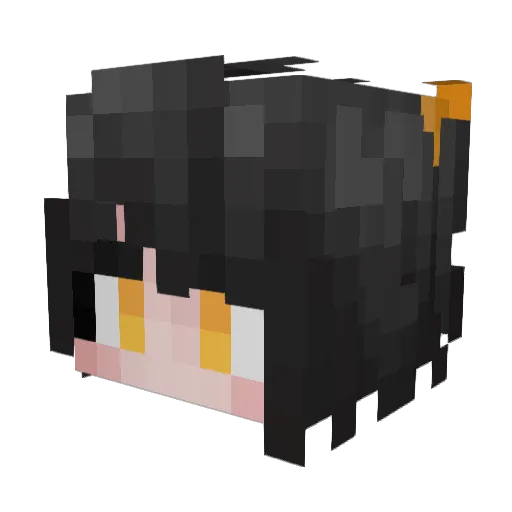 Akarri_ Minecraft avatar head, 3D render