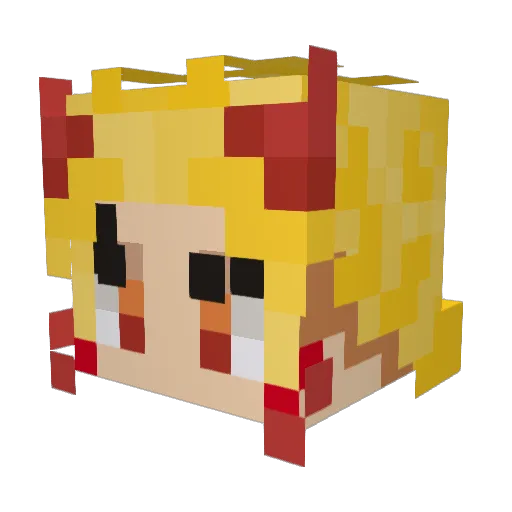 Akarsh32 Minecraft avatar head, 3D render