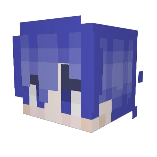Akarui_Lyranii Minecraft avatar head, 3D render