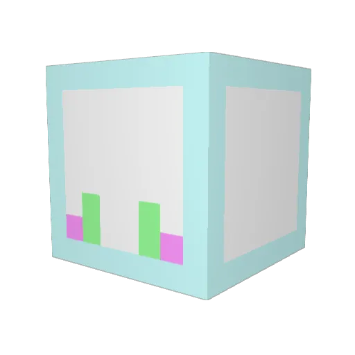 Akatsuki00 Minecraft avatar head, 3D render