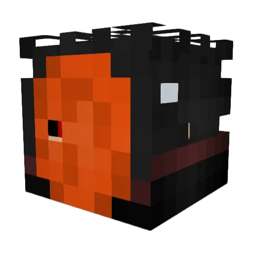 Akatsuki_T0bi Minecraft avatar head, 3D render