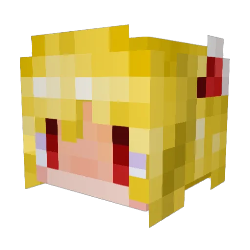 Akatsuki_rs Minecraft avatar head, 3D render