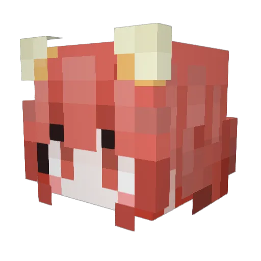 Akaxx_Channel Minecraft avatar head, 3D render