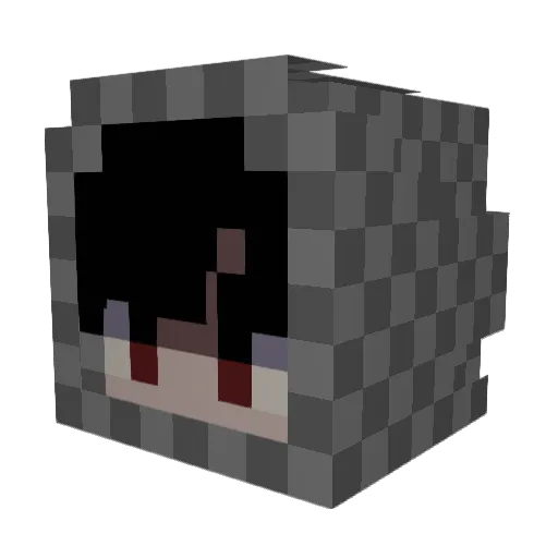 Akayyy Minecraft avatar head, 3D render