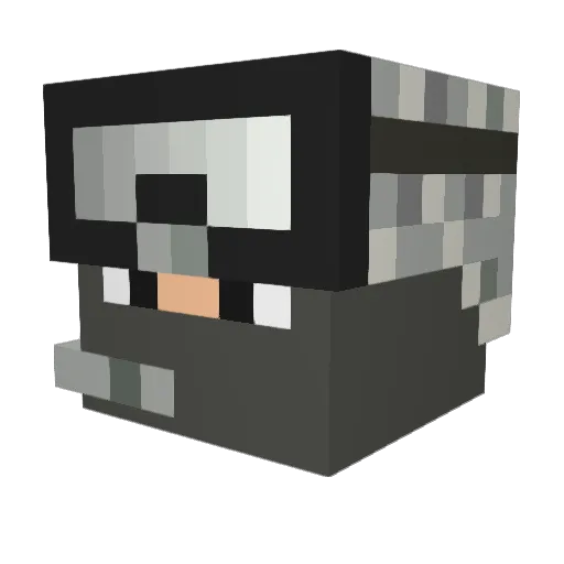 Akbar381 Minecraft avatar head, 3D render