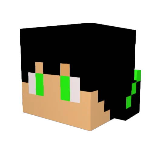 Akdaddy2001 Minecraft avatar head, 3D render