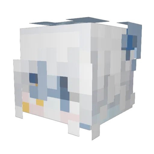 AkeStark_ Minecraft avatar head, 3D render