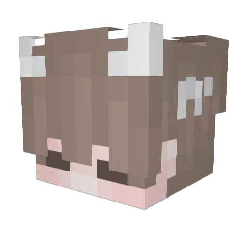 Akehi Minecraft avatar head, 3D render