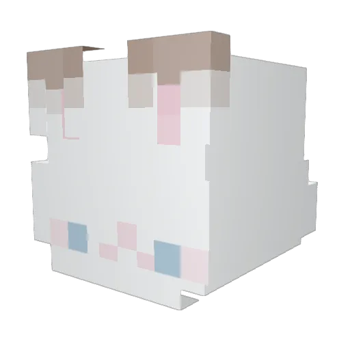 Akeivi Minecraft avatar head, 3D render