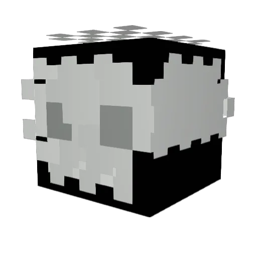 AkeoLOL Minecraft avatar head, 3D render