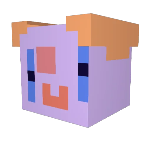 AkepeFDP Minecraft avatar head, 3D render