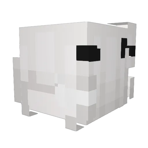 Akermanik Minecraft avatar head, 3D render