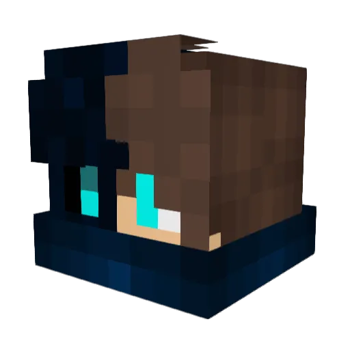 Akgul12 Minecraft avatar head, 3D render