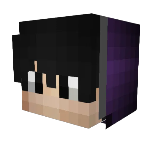 Akhenabi Minecraft avatar head, 3D render
