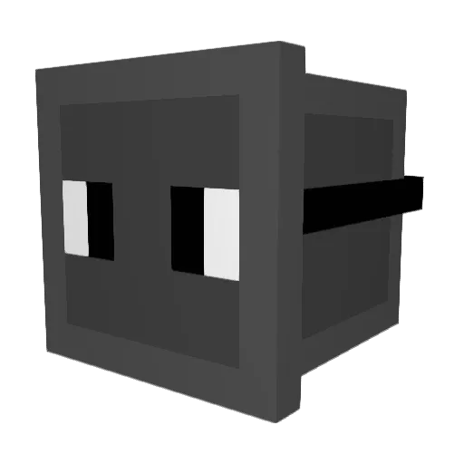 Akhepzis Minecraft avatar head, 3D render