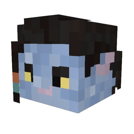 Akhu276 Minecraft avatar head, 3D render
