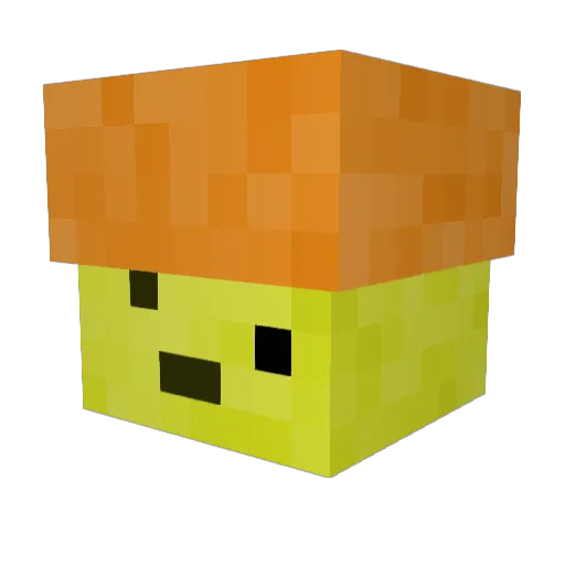 Aki0801 Minecraft avatar head, 3D render
