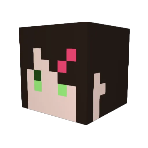 AkiMInecra Minecraft avatar head, 3D render