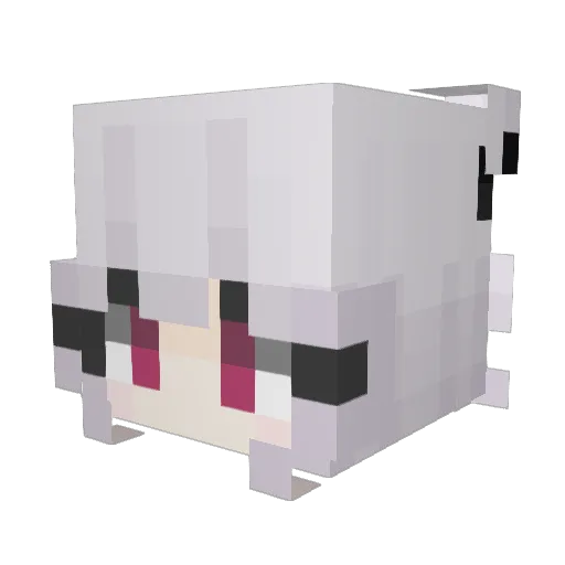 Aki_Ishimaru Minecraft avatar head, 3D render