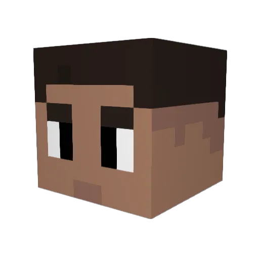 Aki_Kawasaki96 Minecraft avatar head, 3D render