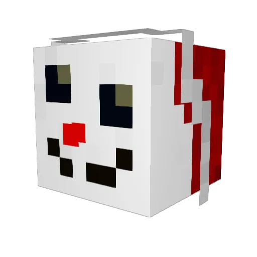 Akiboa Minecraft avatar head, 3D render