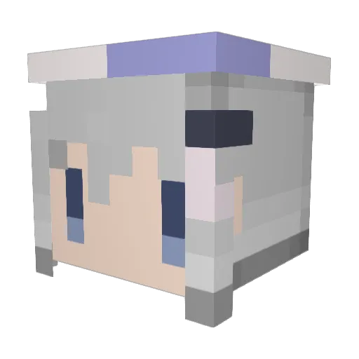 Akihiro1204 Minecraft avatar head, 3D render