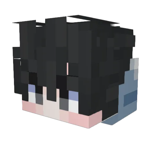 Akihito1108 Minecraft avatar head, 3D render