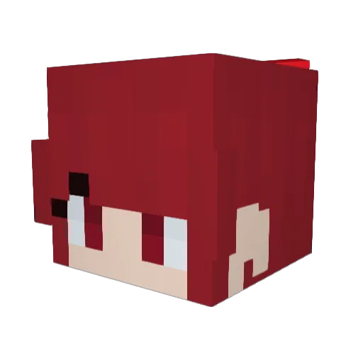 Akii99 Minecraft avatar head, 3D render