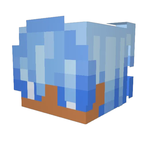 Akijou Minecraft avatar head, 3D render