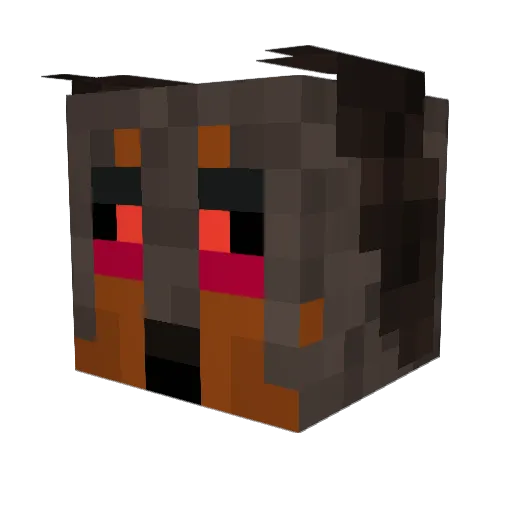 AkilaTheHun Minecraft avatar head, 3D render