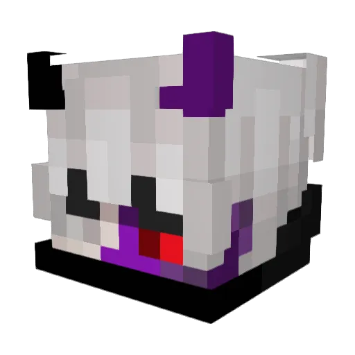 Akilf Minecraft avatar head, 3D render