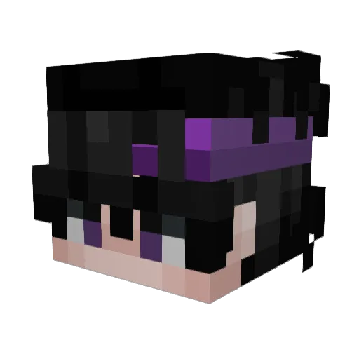Akimaari Minecraft avatar head, 3D render